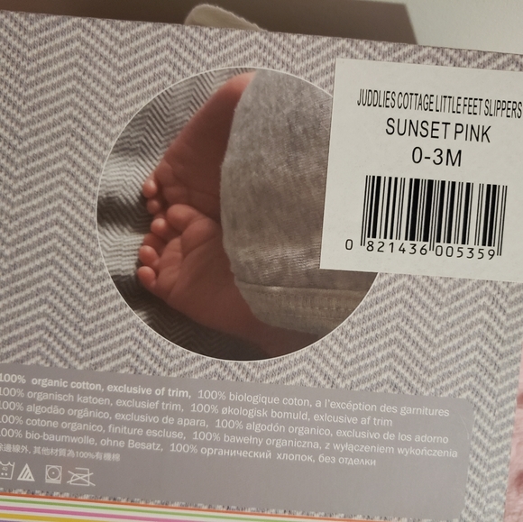 Juddlies 0-3 month girl Slippers - Picture 2 of 5